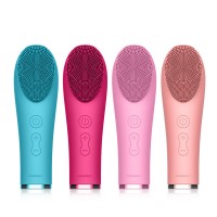 Private Label Waterproof Sonic Mini Silicone Electric Facial Cleanser Cleansing Brush